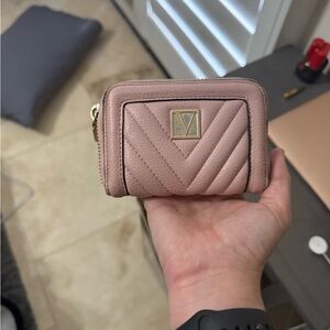 Victoria Secret pink and gold wallet